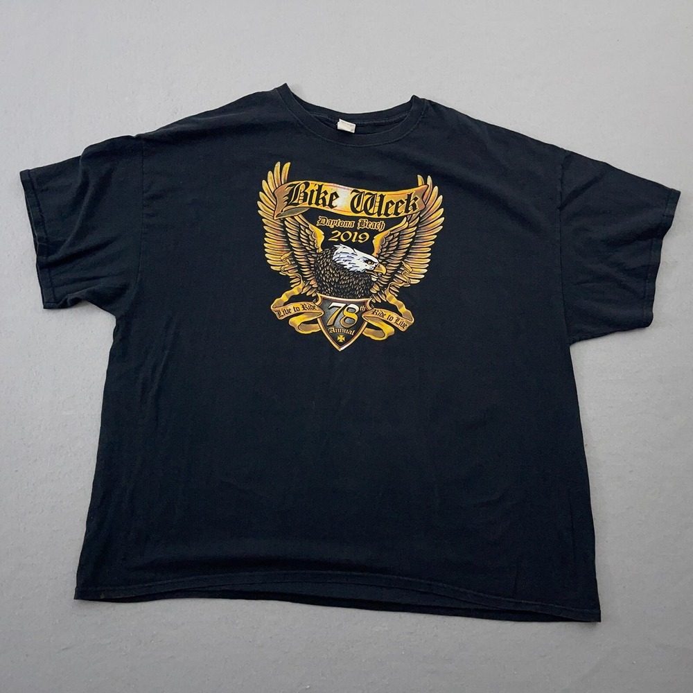Daytona Beach Motorcycle Rally Shirt Men 3XL Graphic 2019 Bike Weekend Black